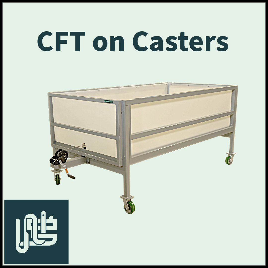 Wormgear CFT Vermicomposting System on Casters