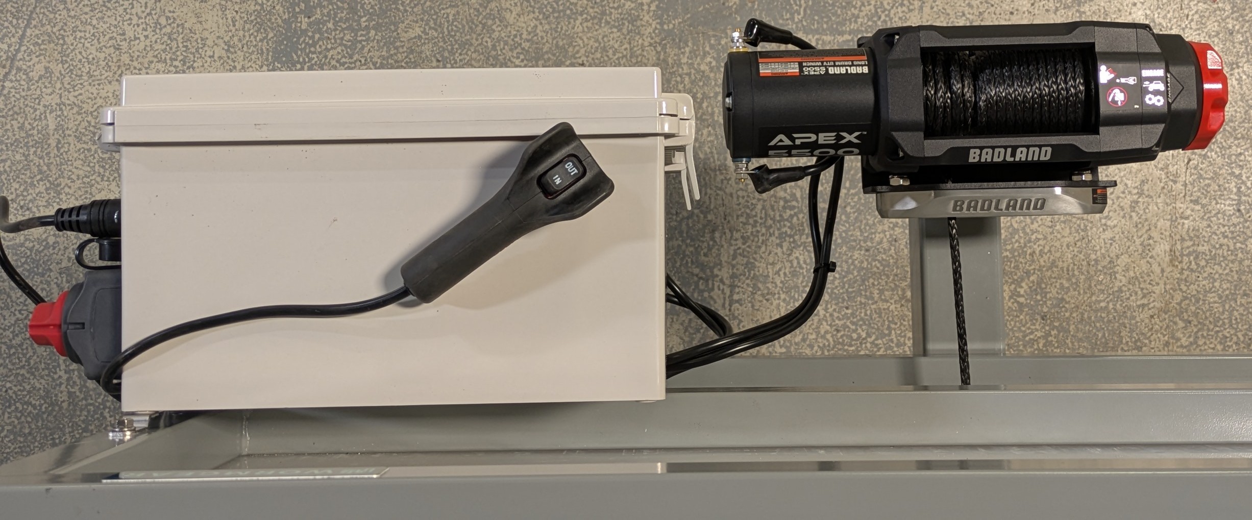 Wormgear CFT System E Winch Controller Box and Winch